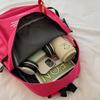 Trendy Cat Ear Canvas Backpack - Versatile School Style for Students
