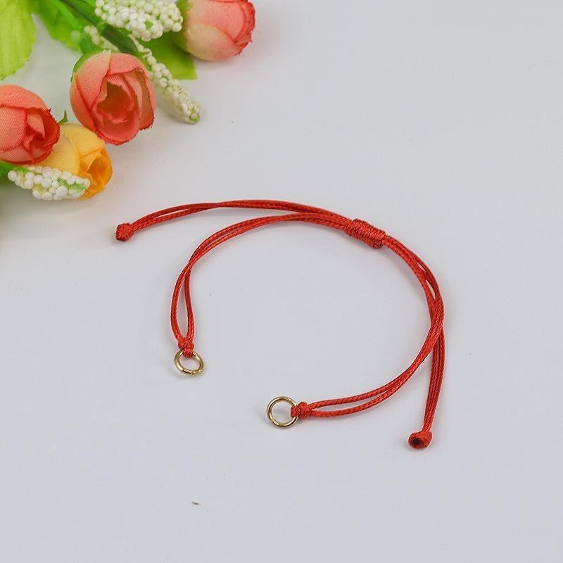 Wax rope woven bracelet DIY accessories Male and female couples adjustable work in progress Weaving bracelet accessories