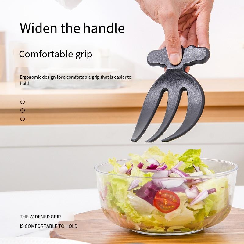 2PCS Salad Tool Three Finger Creative Salad Fork Claw, Fruit Salad Mixer, Kitchen Gadget