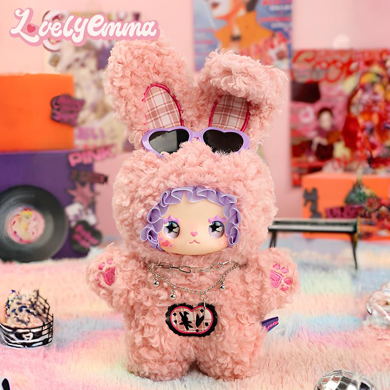 Lovely Emma Punk Era Plush Doll Blind Box Cute Vinyl Face Stuffed Animal Toy Collectible Decor Ornament Gift For Girls