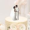 Wedding Cake Topper Bride Groom Figurine Simulation Keepsake Modern Ornament Decorative for