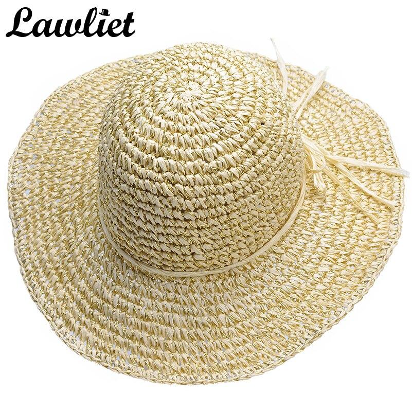 Lawliet Summer Women Sun Hats Glitter 