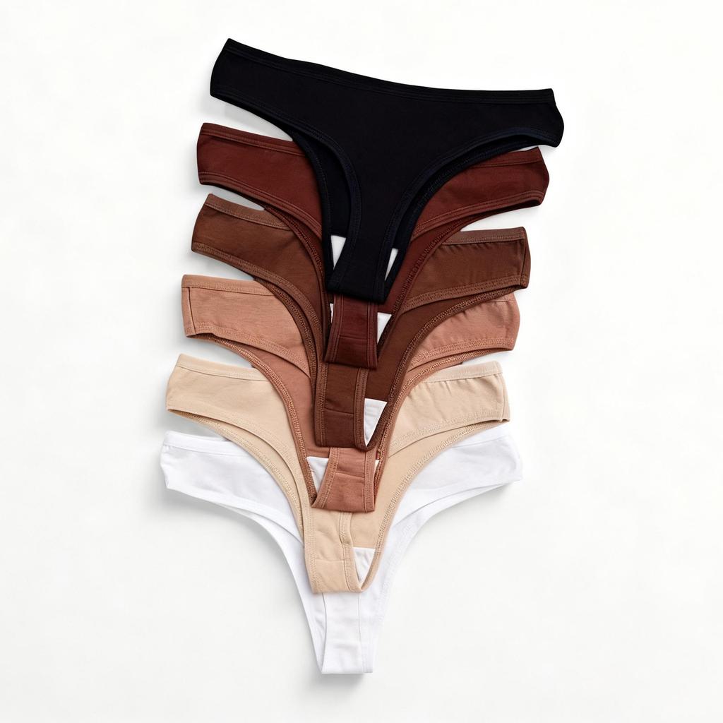 European & American Low-Waist Sexy Thong Briefs - Sporty Style Women's Underwear