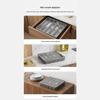 PP Lid Drawer-Type Cutlery Organizer with Six-Grids: Large Capacity Storage for Kitchen Knives, Forks, and Spoons