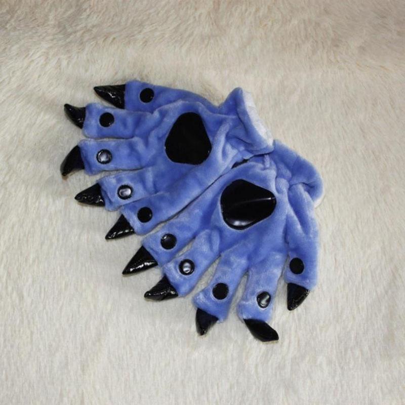 Women Men Warm Fashion Claw Paw Mittens Soft Plush Winter Furry Animal Claws Nails Glove Cosplay Costume Wearable Kid Gifts
