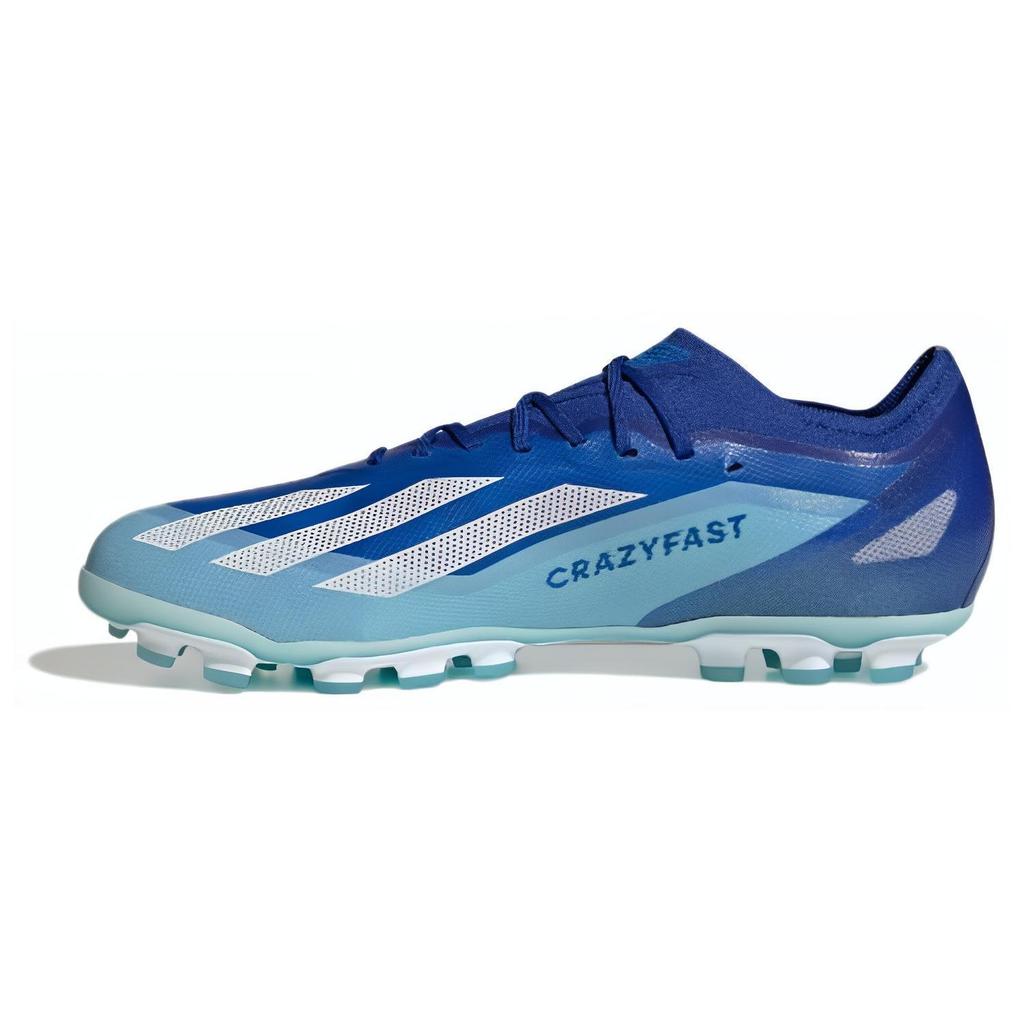 adidas X Crazyfast.4 Round Toe Lace-Up Simple Versatile AG (Rubber Short Stud) Fabric Soccer Shoes Men Soccer Shoes Blue White IF0163
