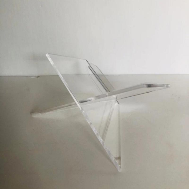 Acrylic Book Holder, Open Bookstand for Display Reading Cookbook, Magazine,