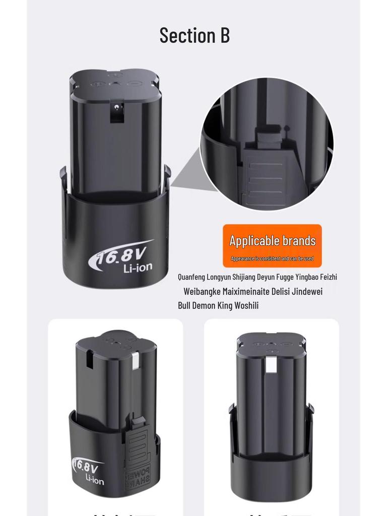 12V/16.8V Cordless Lithium Drill with Charger and Screwdriver Function