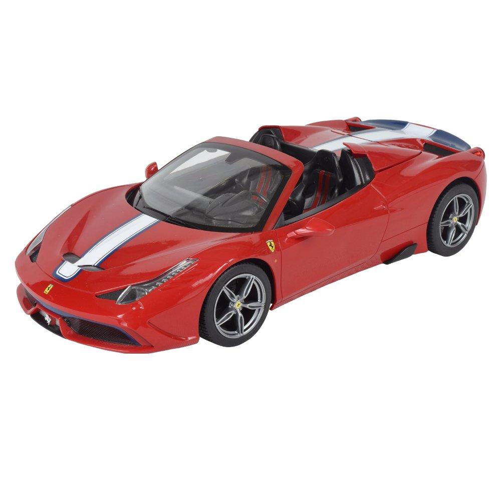 RASTAR Scale RC Car Ferrari 458 Speciale Red with Electric Roof Opening and Kokkaen 1/14 Closing,