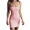 Fashion Women Casual Sleeveless Camis Vest Solid Ladies Slim Mini Dress