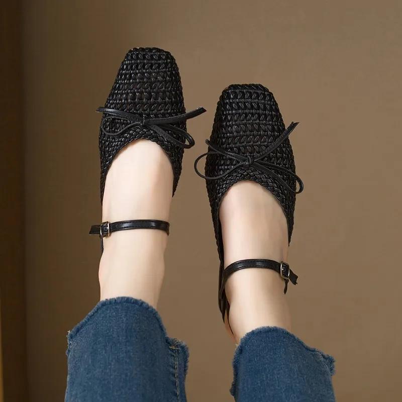 Fashion 2025 Hot Sale Ladies Shoes Buckle Strap Women's Sandals Fashion Butterfly-knot Dress Summer Hollow Out Versatile Heeled Sandals