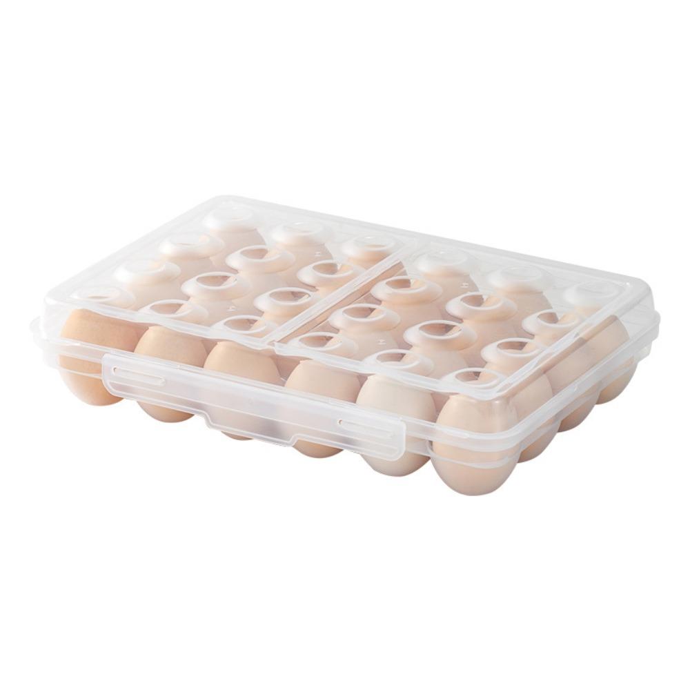 Stackable Design Egg Storage Box With Lid Egg Tray Multi-Purpose Egg Holder  Camping Use