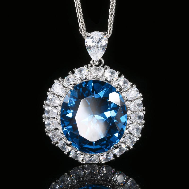 Jewelry Copper Bottom Gold Plating Simulation Red Corundum Luxury Stone 18 * 20