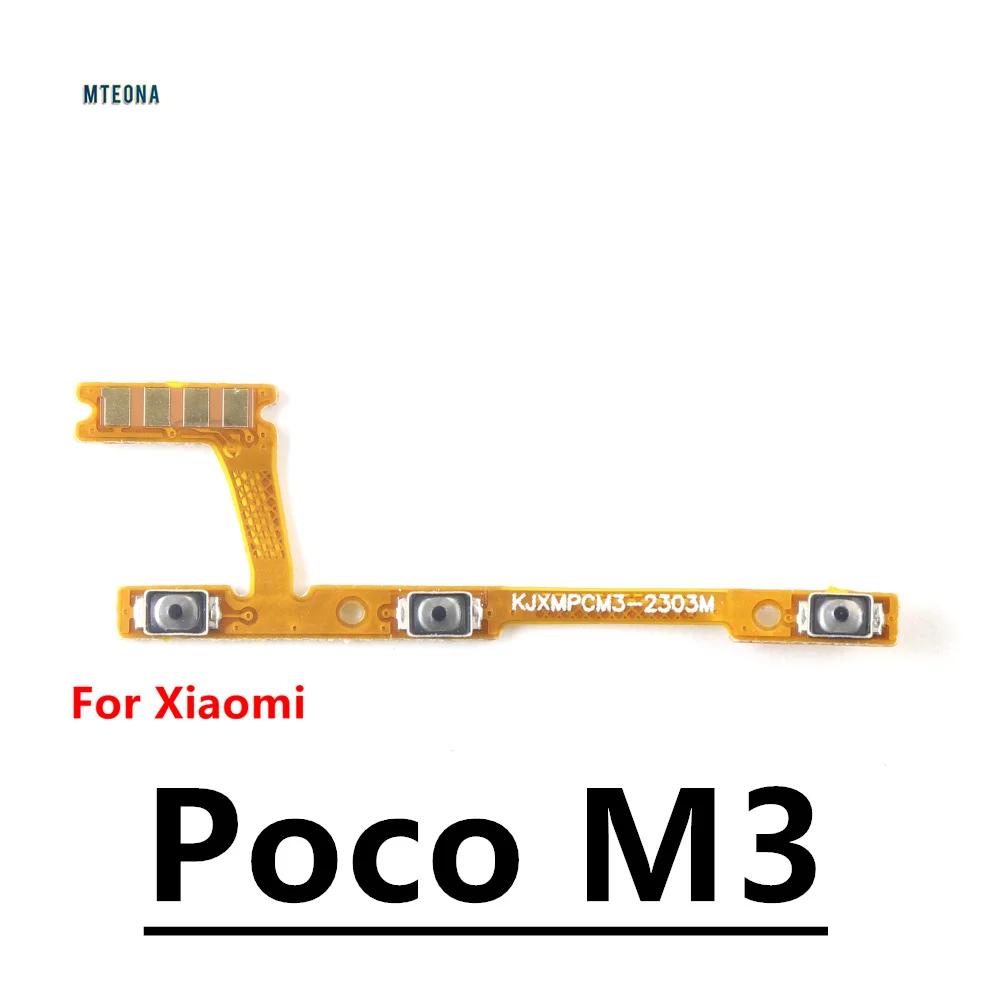Side Button Switch Volume Key Power On Off Flex Cable Parts For Xiaomi Mi 12 10 10T 11 Lite Pro Ultra Note Poco M3 X3
