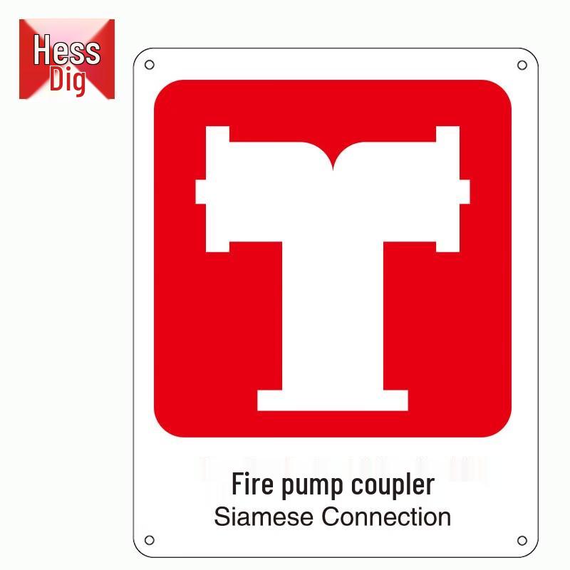 Hesdiger JG-1610 Photoluminescent Fire Safety Sign 250x315mm