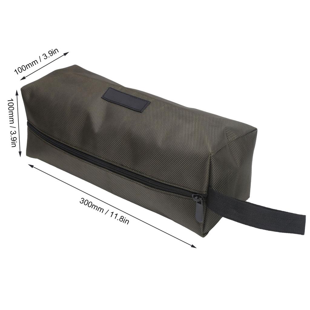 Tool Bag MultiPurpose Thick Electrician Portable Waterproof 1680D Oxford Cloth L(Red )