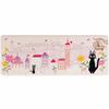 Senko Kiki's Delivery Service Flower Town Wipeable PVC Kitchen Mat, Approx. 45 X 120cm, Pink, Character Jiji, Cat, Ghibli Design, 60607