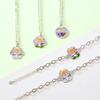 Pororo Children's Engraved Lost Child Prevention Silver Bracelet Necklace Collection