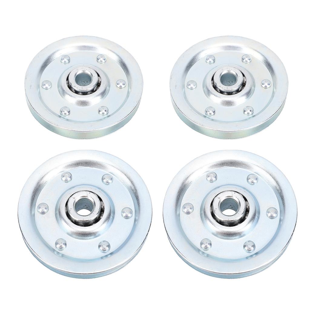 4PCS 3in Heavy Duty Garage Door Pulley Kit Zinc Plated Quiet 200LB Rated Load for Most Garage Doors