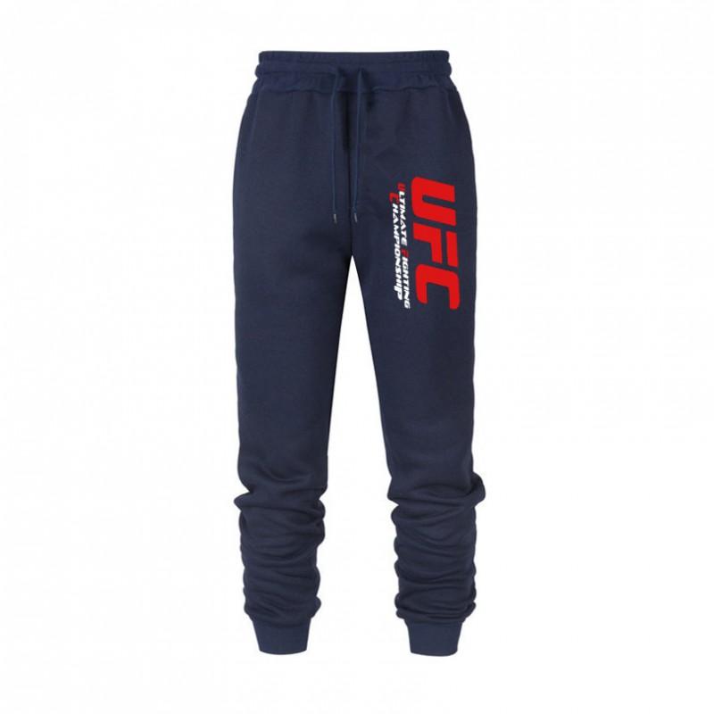 Mens UFC Athletic Pants Loose Fit Fleece Lined Joggers Gym Running Winter