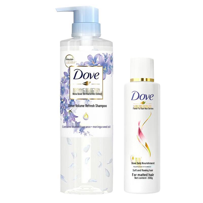 Dove Botanical Volumizing Shampoo & Nourishing Repair Conditioner Set