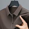 Golf Shirts Mens Short Sleeve Solid Color Turn Down Collar Business Plain Shirt for Man