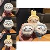Giy Usaqi Winter Plush Doll With Faux Fur Collar For Kids Room Decor