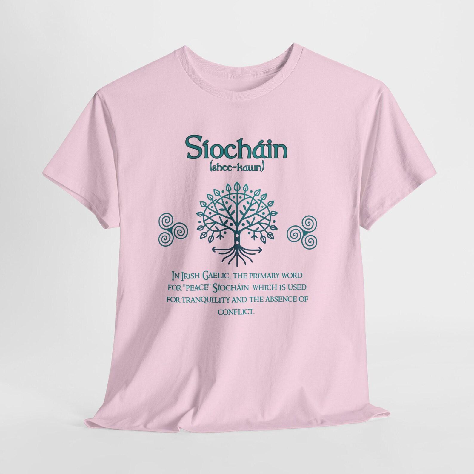 Síocháin Peace Tee | Irish Gaelic Tee unisex Guildan 2XL