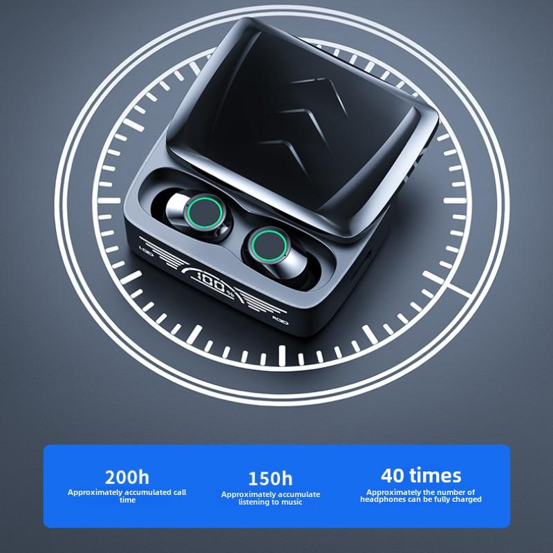 Nová bezdrátová náhlavní souprava Bluetooth Tws Digital Display Slide Cover Smart Touch Digital Display Music Wireless Headset
