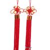 Festive Red Small Chinese Knot Tassel Bonsai Decoration