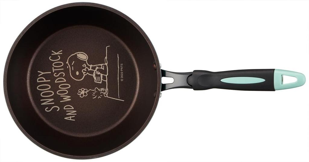 Skater Snoopy Frying Diamond Pan, 20cm, Coating, Induction/Gas Compatible, AFP20-A