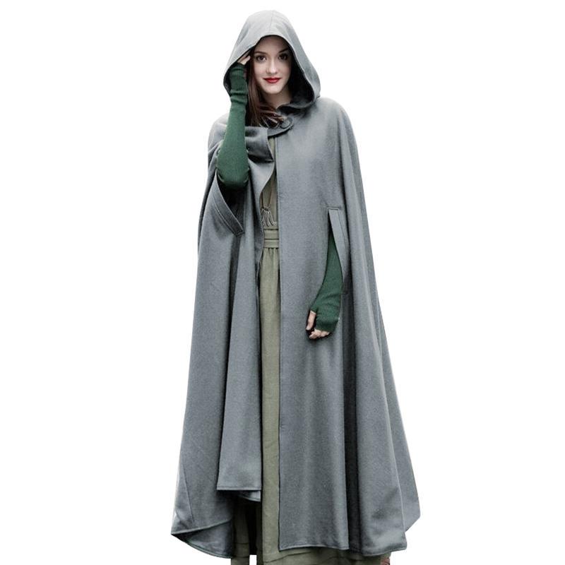 Naiste Trench Mantel Avatud ees kardigan jakk Mantel Cape Cloak Poncho Plus