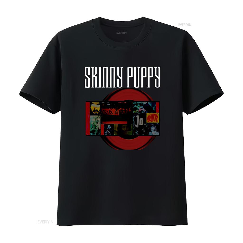 Skinny Puppy T Shirt rock vintage Washed Slightly Versatile Unisex Soft Stylish streetwear fashion Comfortable designer clothes