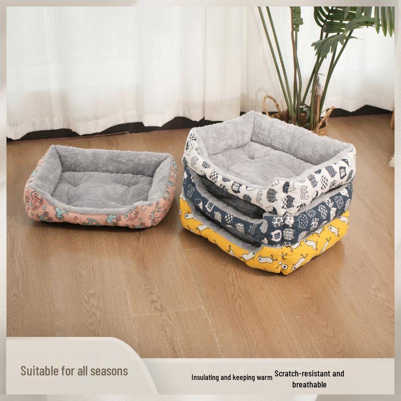 Pet Dog and Cat Nest: Four Seasons Bed for Small, Medium, Large Dogs