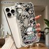 Phone Case: 2D Flat Design, Suitable for iPhone 18 17 16 15 14 13 Pro Protective Case, DJ Rabbit, Perfect Christmas and Halloween Holiday Gift
