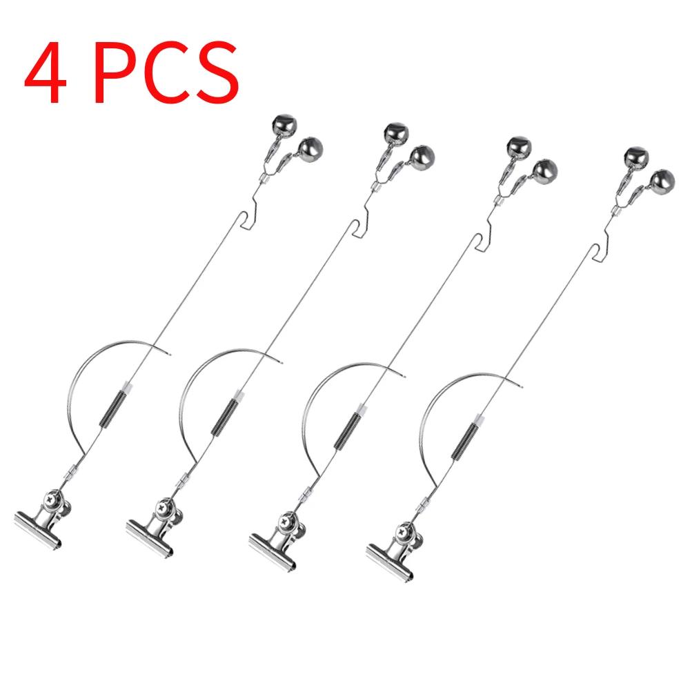 1-10 PCS Fishing Bell Bite Alarms Stainless Fishing Rod Bite Bait Alarm Carp Tackle Anti-corrosion Anti-rust Fishing  Equipments