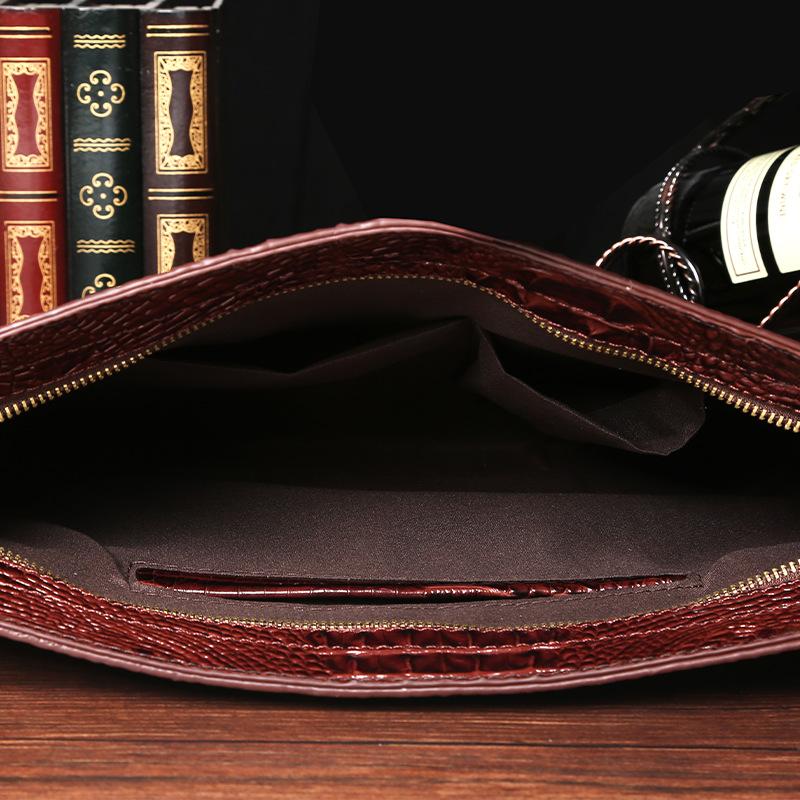 Crocodile Pattern Men'S And Women'S Clutch Bags, Korean Version Men'S Bags, Casual Envelope Bags, Ipad Bags, File Bags, Trendy Handbags.