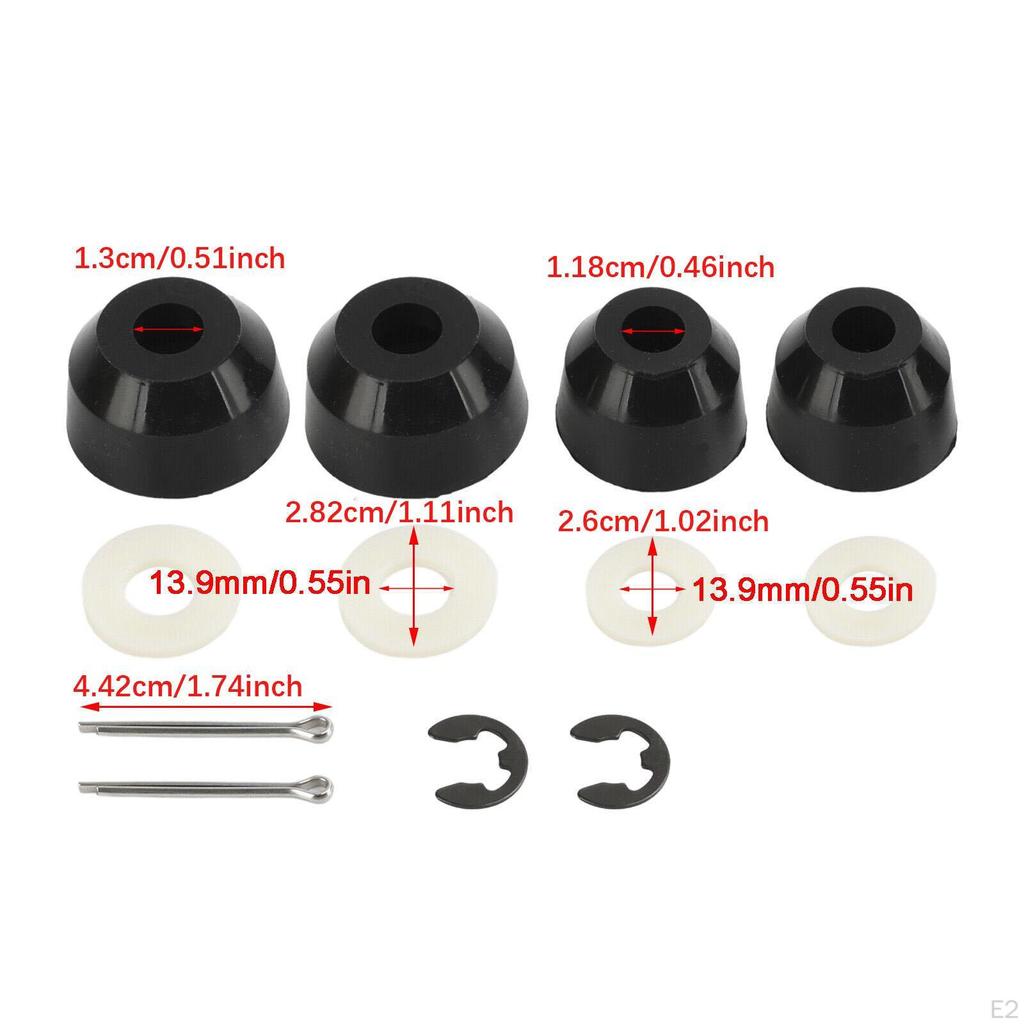 Inner Outer Tie Rod Poly Boots Kit Accessories, Practical Professional Easy to Install Spare Parts