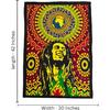Third Eye Export Cotton Bob Marley Poster One World 42x30 – Hippie Decor Wall Hanging For Bedroom Wall Decor | Boho Tapestry | Boho Aesthetic Bob
