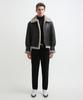 Strike Helios Lambskin Shearling Jacket (Dark Brown)