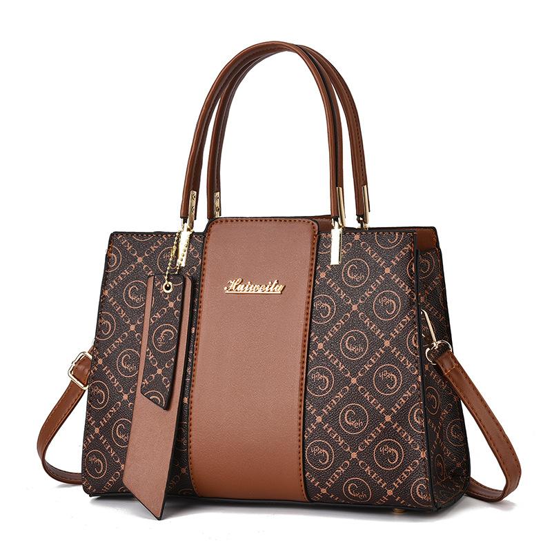 Women's Bag Latest Alligator Print Temperament Commuter Tote Western Atmosphere Easy Single Shoulder Crossbody Bag