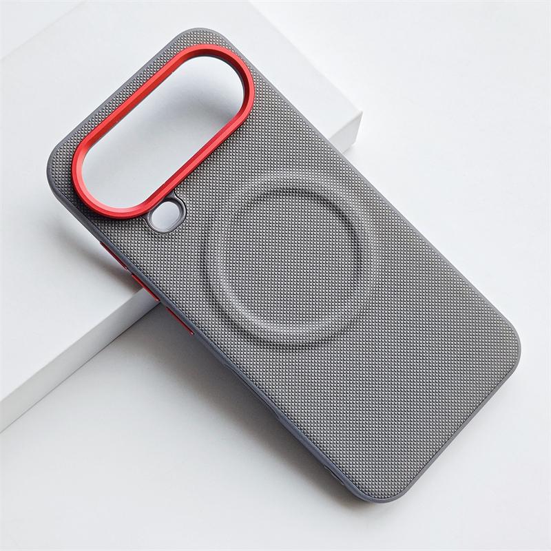 Magnetic Fine Grained Leather Case For Honor Magic 8 Pro Air Case Metal Lens Frame Cover Shockproof Bumper