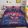 Christmas Gift 3D Printed Polyester Pillowcase Quilt Cover Two Or Three-Piece Set Is Available