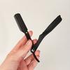 Leichtes Rasiermesser Klassische Friseur-Pflegewerkzeuge Kunststoffgriff Edelstahl Single-Edge Klingenkopf Rasierhobel