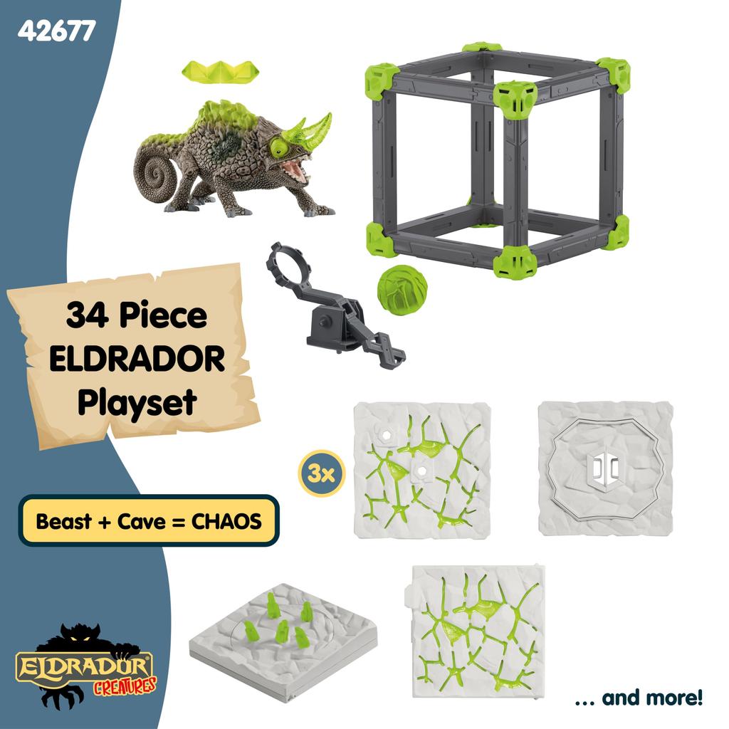Schleich Eldorado Battle Cube Stone Chameleon 42677