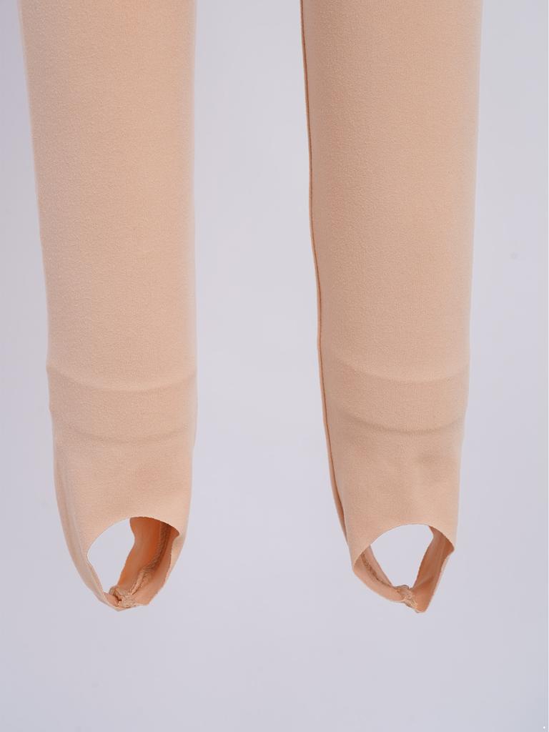 Versatile Kids Thermal Base Layer Set Round Neck Top & Elastic Waist Leggings – Ideal for Dance, Skating & Cold Weather