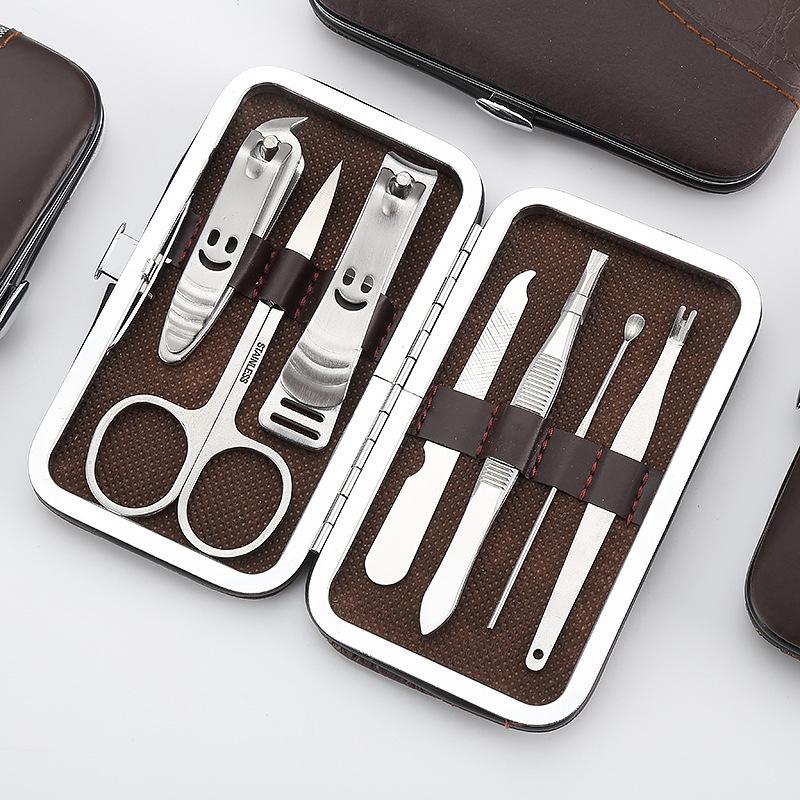 Stainless steel nail clipper set, multi-functional nail clippers, beauty and nail care tools, portable tools, nail trimming set