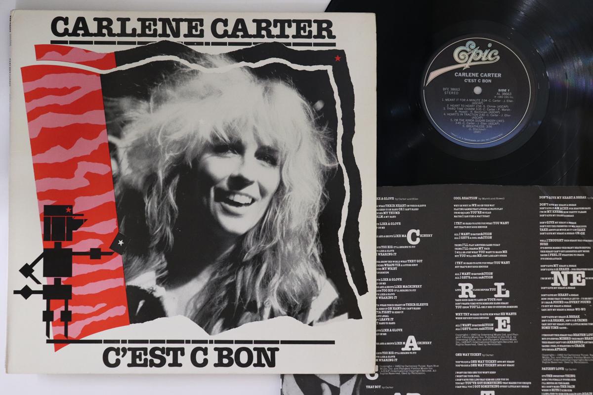 

LP Record CARLENE CARTER - Cest C Bon BFE38663 EPIC 1983 US Rock Used