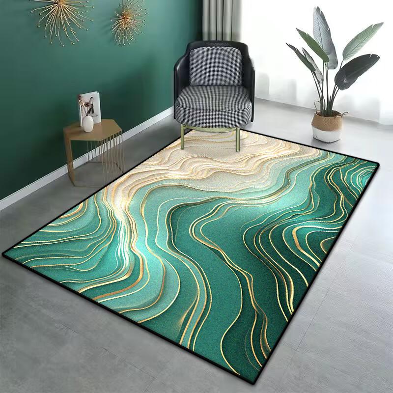 Modern Luxury Large Living Room Soft Foldable Carpet Antiskid Room Decor Aesthetic Bedroom Rugs Easy Cleaning Dressing Table Mat