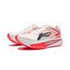 Li Ning Feidian 6 Challenger Atmungsaktiv Niedrig geschnitten Karbonplatte Laufschuhe Damen Champagner Weiß ARMW004-7